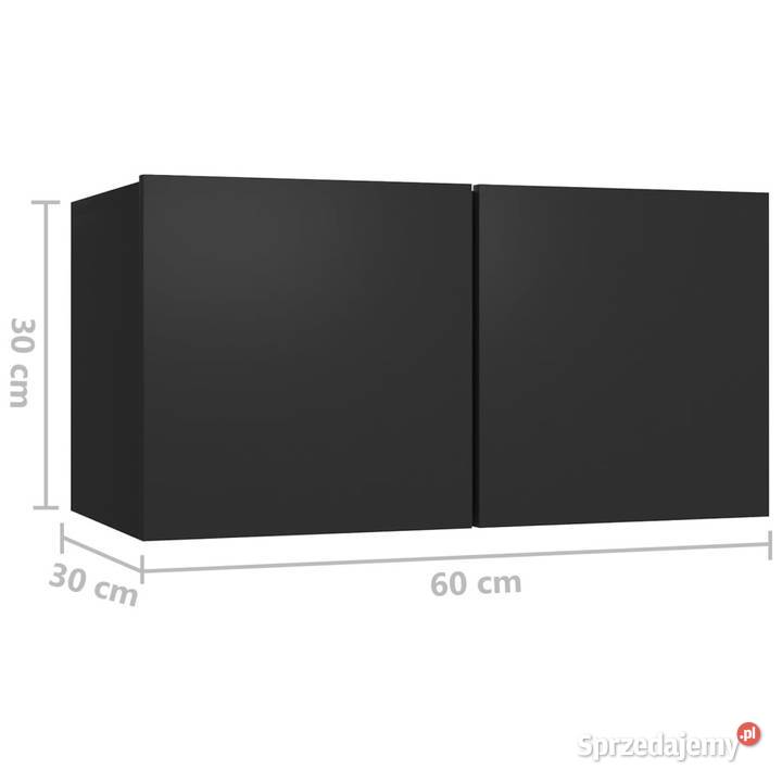 Szafka wisząca pod TV czarna 60x30x30 WM804511 RTV Warszawa sprzedam