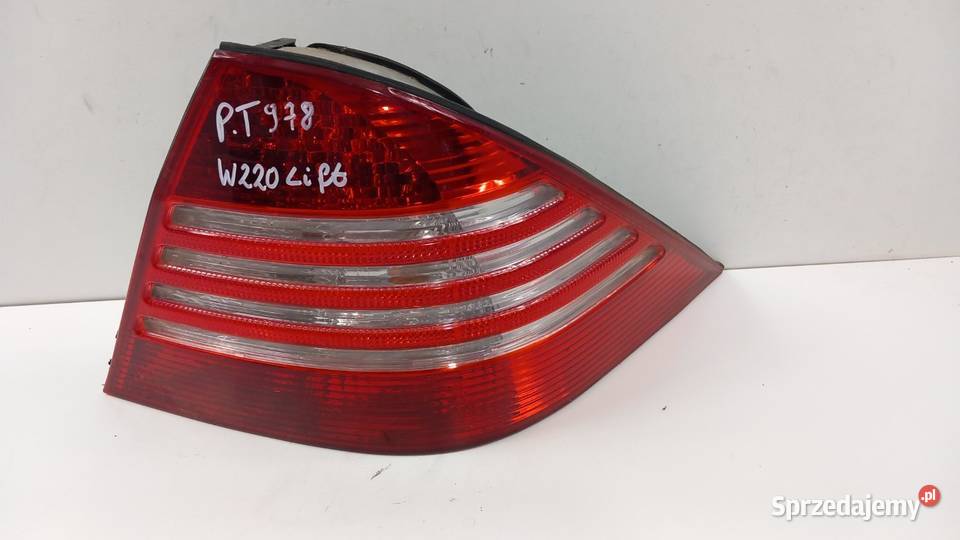 MERCEDES S KLASA W220 LIFT LAMPA TYŁ PRAWA LED osobowe Oświetlenie Zbierkowo sprzedam