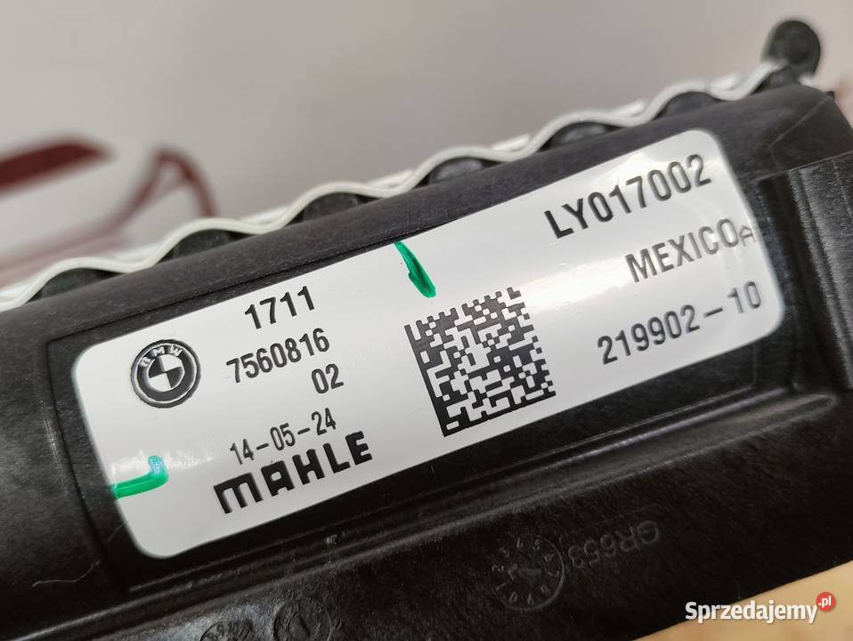 Dodatkowa Chłodnica Chłodniczka Płynu BMW X5 G05 Pleszew
