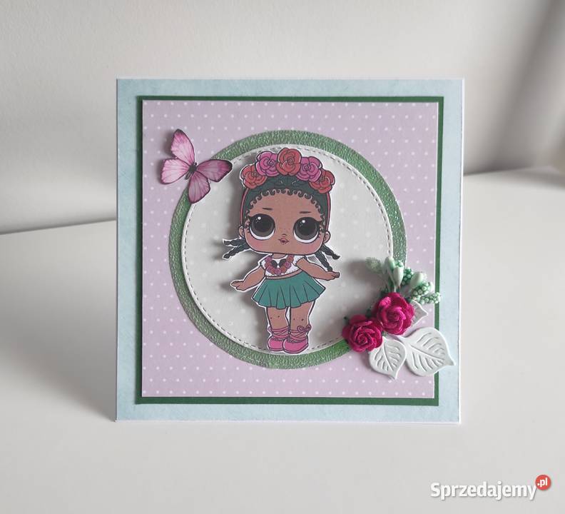 Kartka ręcznie robiona na urodziny LOL 2 Łódź