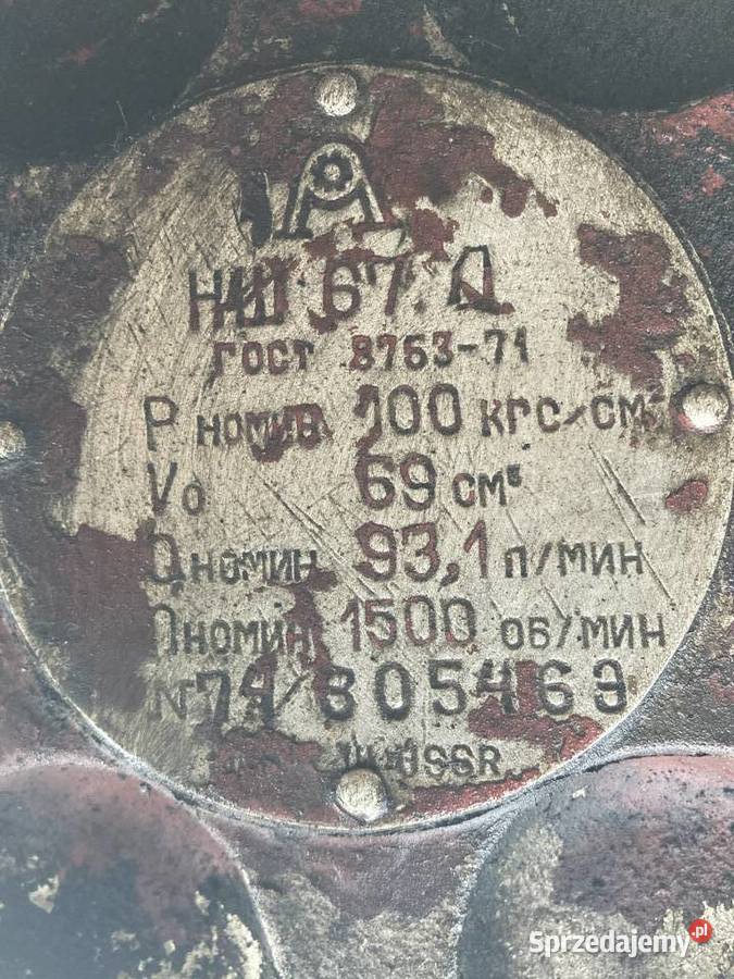 Pompa hydrualiczna jumy Białoruś białoruska Szczecin