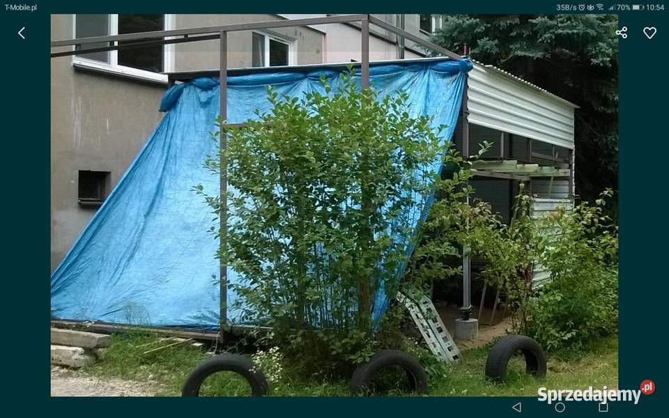 Konstrukcja solidnego garażu blaszanego blacha Garaże i miejsca postojowe Tomaszów Mazowiecki sprzedam