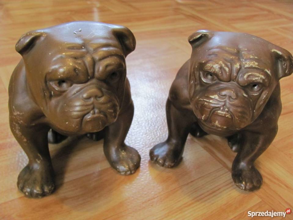 figurki buldoga 2 sztuki Dekoracje i ozdoby Zamość