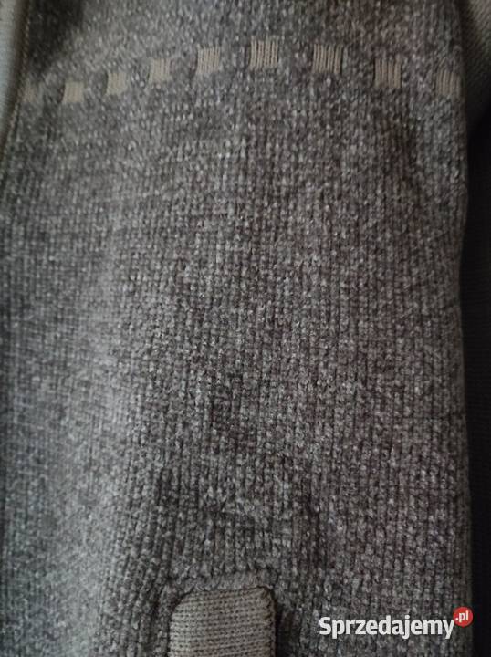 pulower sweter zasuwany z kieszeniami wełniany