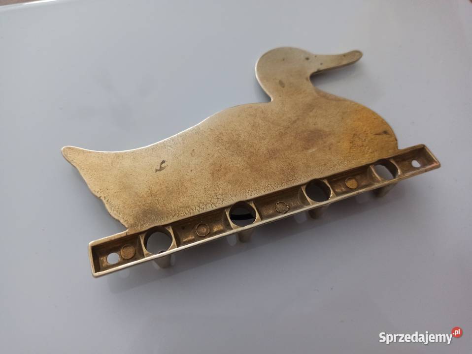 Stary wieszak na klucze kaczka kaczki mosiądz Bielsko-Biała