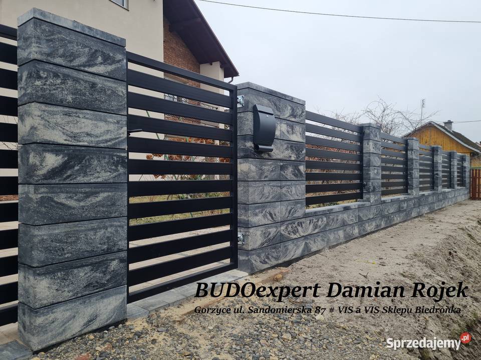 Nowoczesne ogrodzenie modułowe STYROBUD FINI Lublin