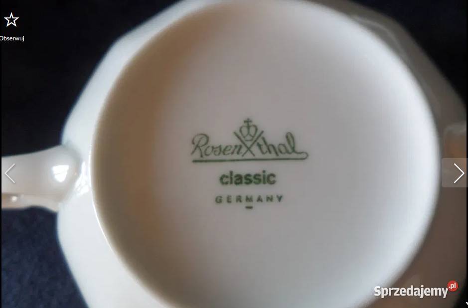 Rosenthal biala Maria 12 Bulionowek Pasym