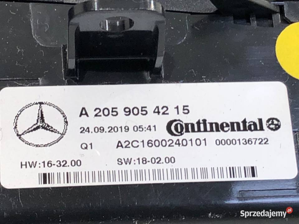 PANEL STEROWANIA NAWIEWU MERCEDES GLC