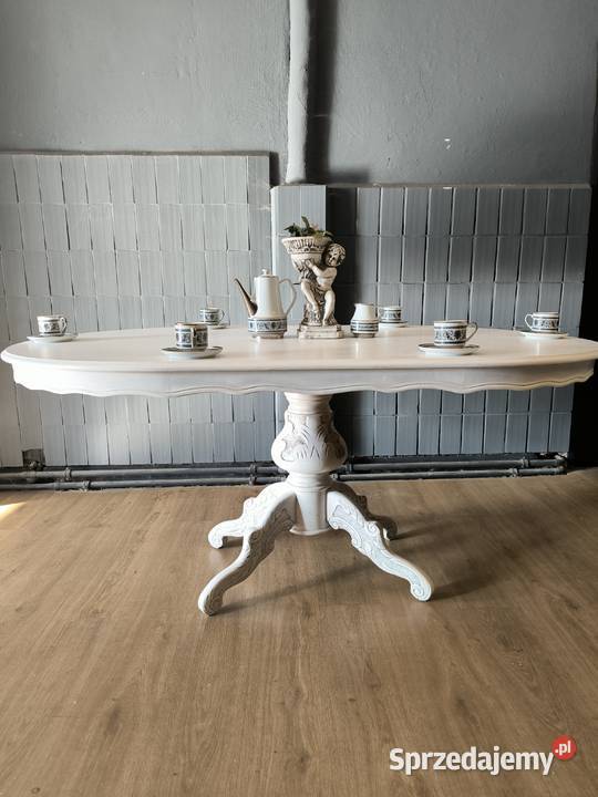 Piękny owalny stół w stylu Shabby Chic Okazja Pruszków