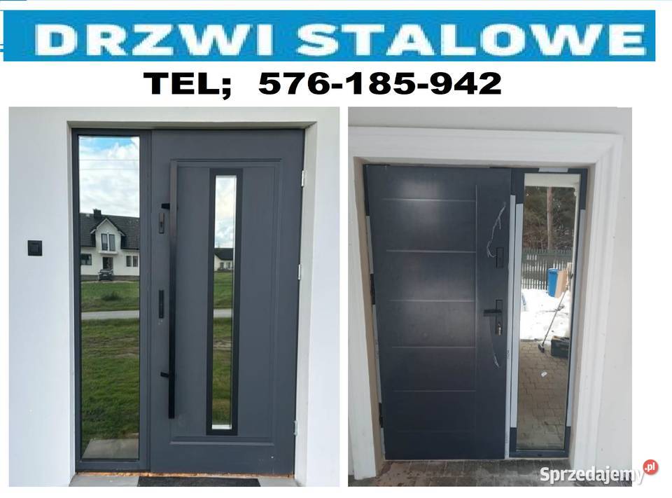 Drzwi zewnętrzne z MONTAŻ EM wejściowe bloki Starachowice