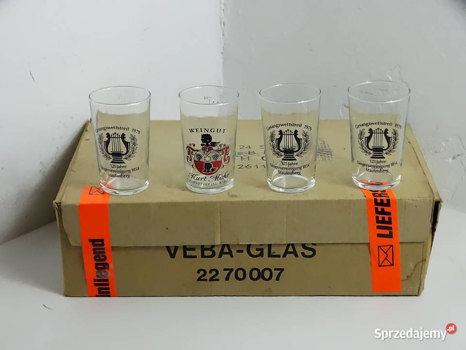 Vintage Szklanki Kieliszki do Wina Sznapsa 01 L Kieliszki i pucharki Biłgoraj