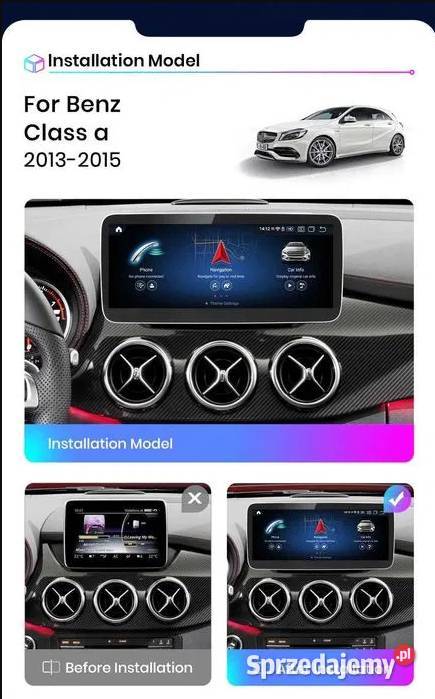 Radio Android 13 Mercedes W176 GLA X156 CLA C117 Ożarowice