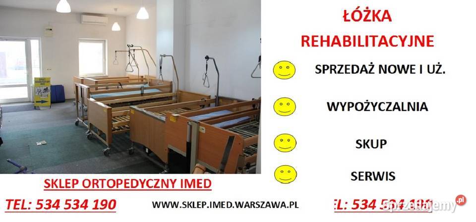 Łóżko Rehabilitacyjne Elektryczne Wynajem Sklep IMED Warszaw