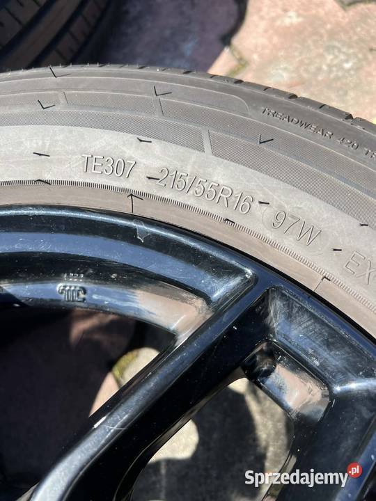 Komplet kół aluminiowych 16 5x112 opony 21555 Motoryzacja Jaworzno