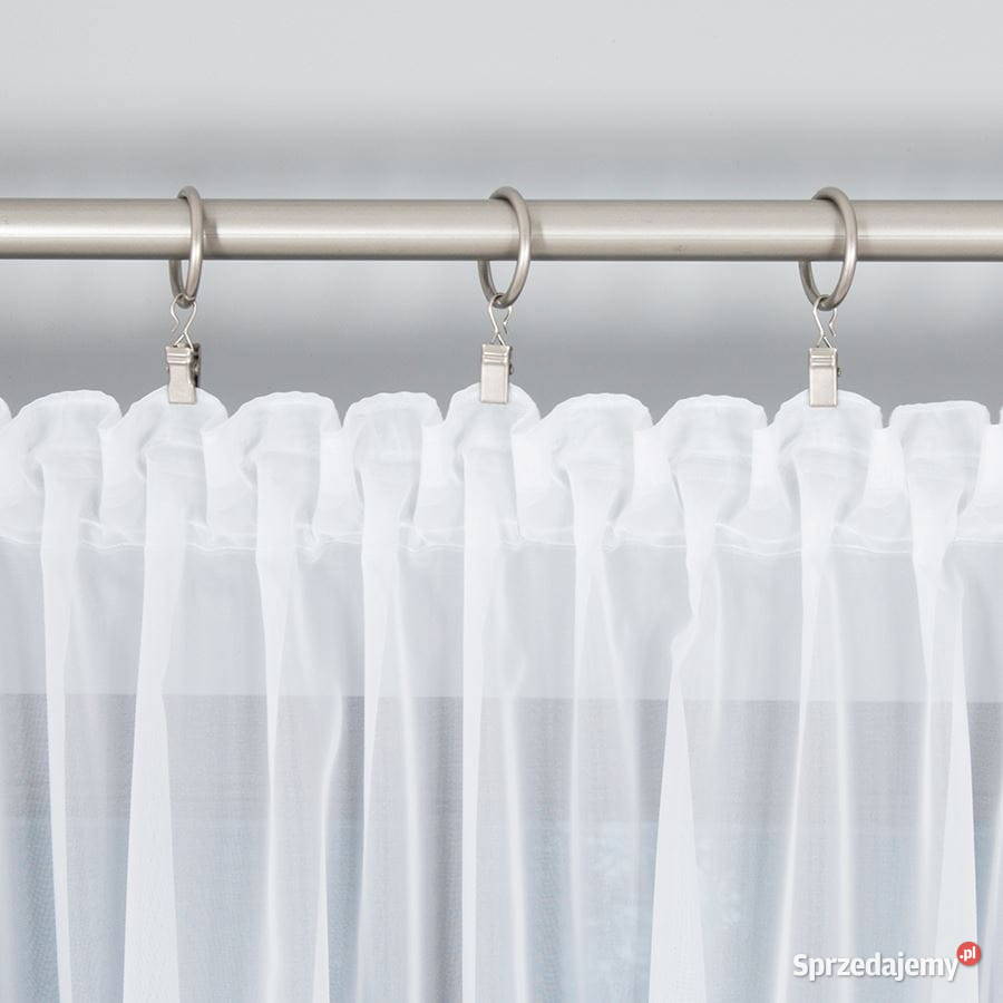 Firana szyta na taśmie z woalu gładkiego na dole śląskie Zabrze