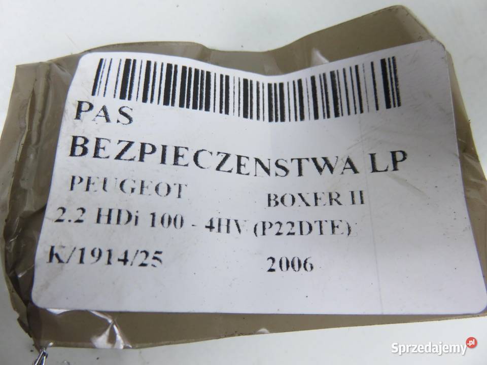 PAS LEWY PRZEDNI PEUGEOT BOXER II 04167126
