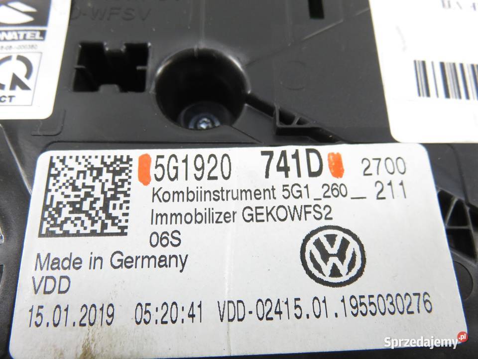 LICZNIK VW GOLF VII Variant BA5 BV5 16 TDI CR