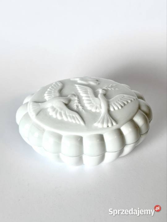 Czeskie szkło Art deco Przepiękna duża szkatułka Warszawa