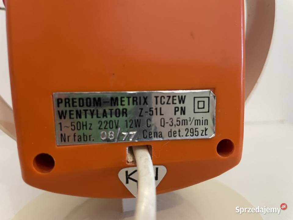 Stary wiatraczek z okresu PRL Predom Metrix Łódź