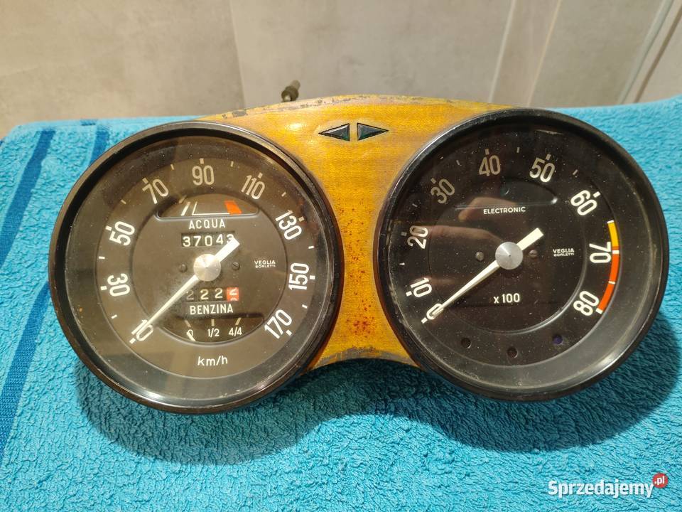 Fiat 850 Coup zegary Liczniki i zegary Gliwice sprzedam