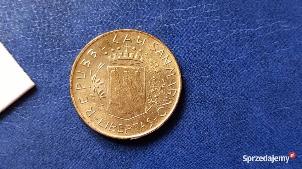 Stare monety 200 lir 1981 San Marino podkarpackie Lesko