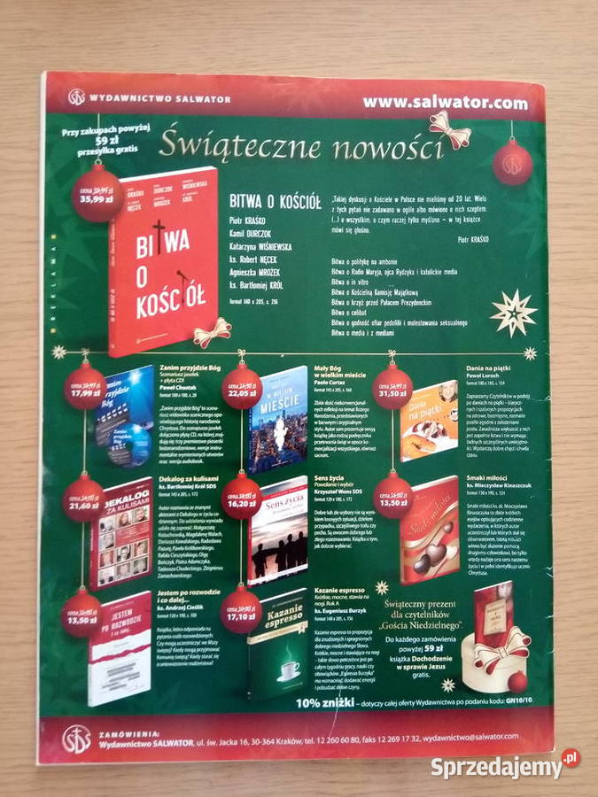 Tygodnik Gość Niedzielny grudzień 2010r miękka Dąbrowa Górnicza