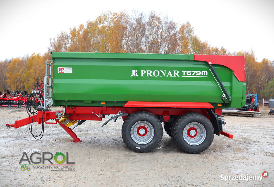 Pronar Przyczepa skorupowa 1218ton T679M T669 nieuszkodzony Mława