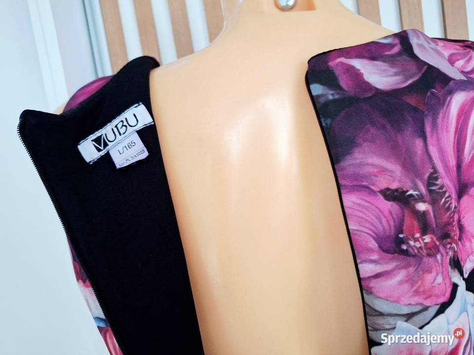 L Sukienka kwiaty stercząca piankowa Moda i Styl Braniewo sprzedam