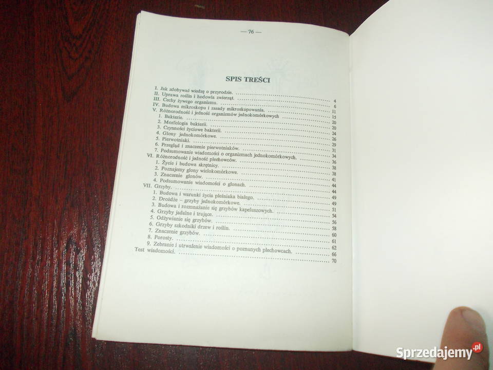 klasa 5 zeszyt cwiczek z biologii z 1992 roku