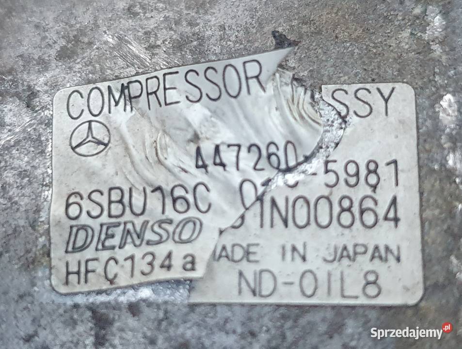 MERCEDES KOMPRESOR SPRĘŻARKA 447260 5981 6SBU16C Radom