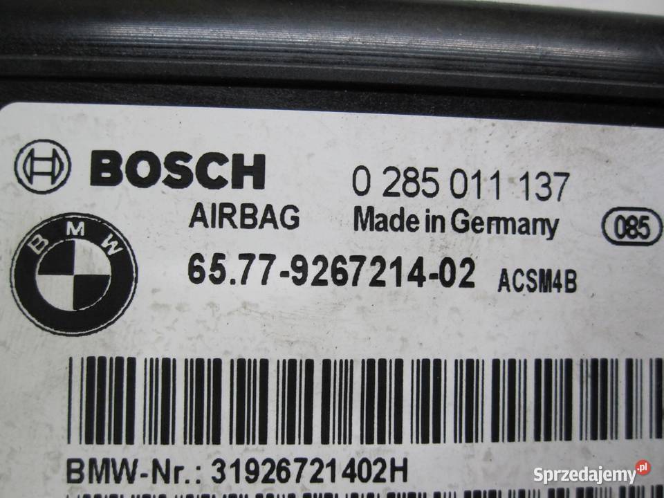 BMW F30 12r moduł sensor AIRBAG 9208211 9267214