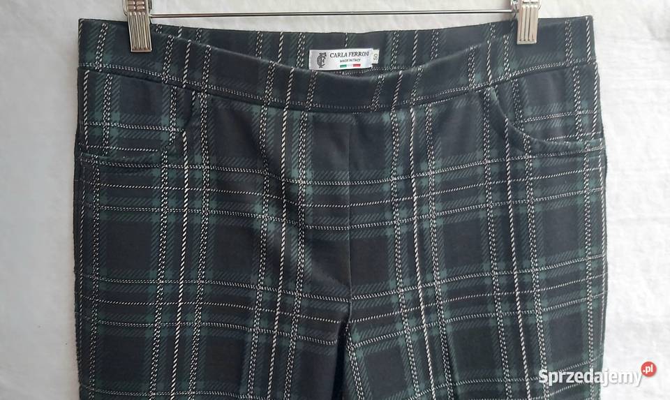 Spodnie w kratkę Carla Ferroni XL Spodnie Lublin