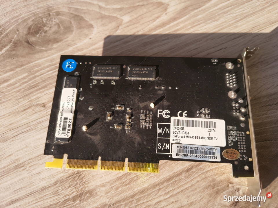 Karta graficzna GeForce4 mx440se 64mb sdr TV Karty graficzne sprzedam