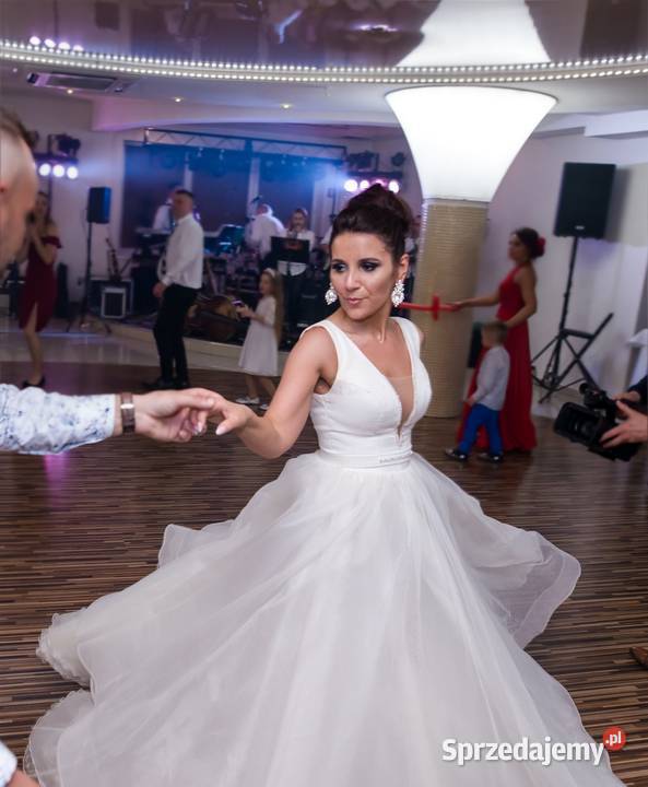 suknia ślubna księżniczka 36S śmietankowa z Rozmiar 36(S)