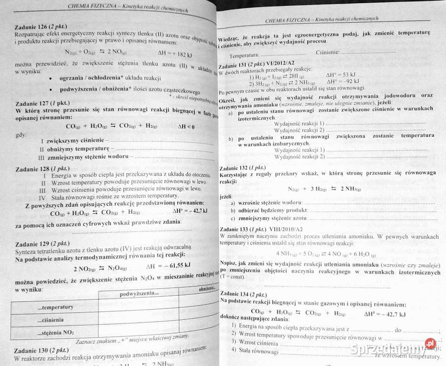 Chemia Tom 1 i 2 Zbiór zadań 20022013 Dariusz Książki i Podręczniki Chełm