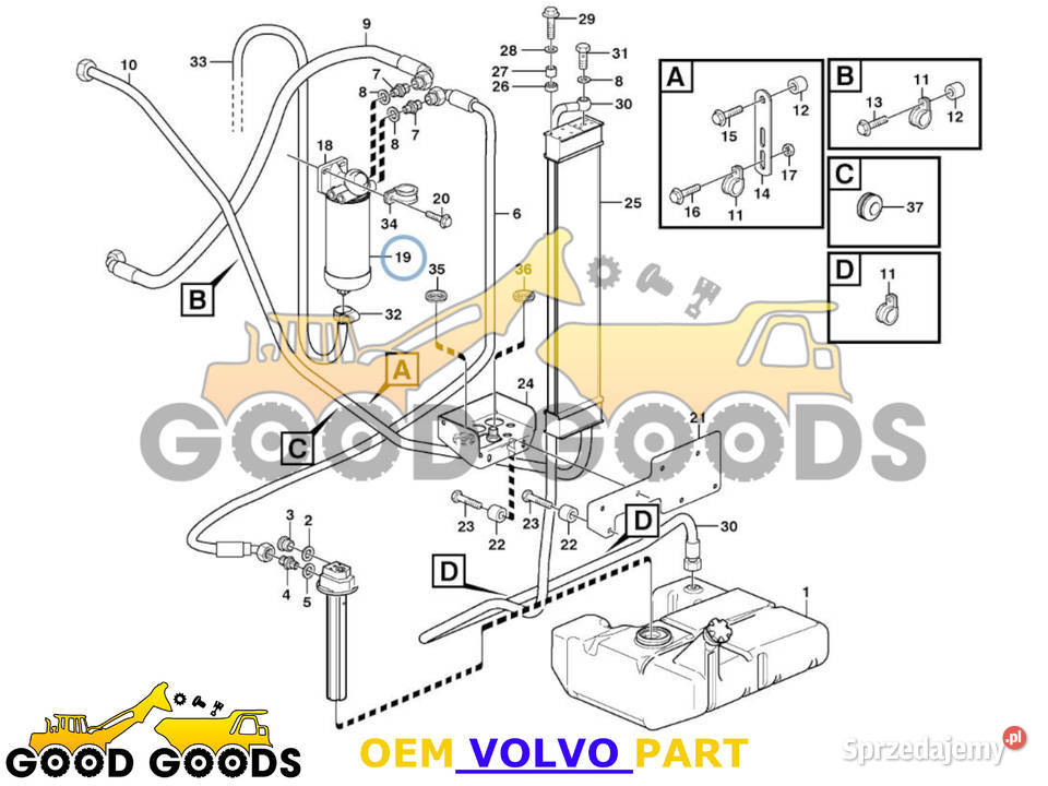 VOLVO FILTR PALIWA SEPARATOR 11110668 OEM Władysławów