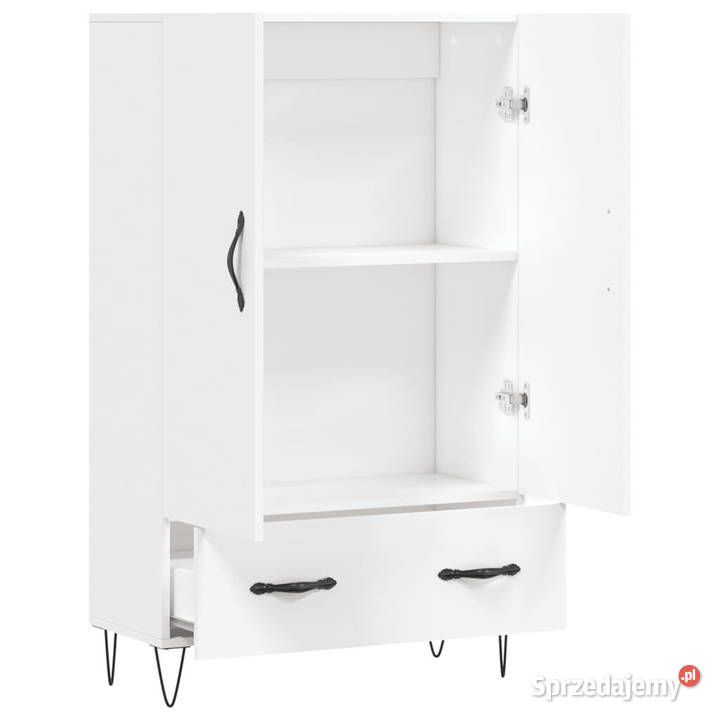 Wysoka szafka biała 695x31x115 materiał Warszawa