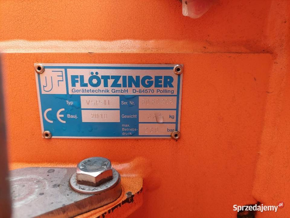 Pług do śniegu strzałka Flotzinger VSP11 Pozostałe Łubowo sprzedam