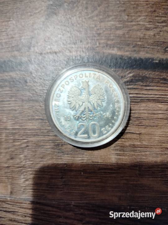Srebrna Moneta kolekcjonerska 20 z 1996r IV wiek Inowrocław