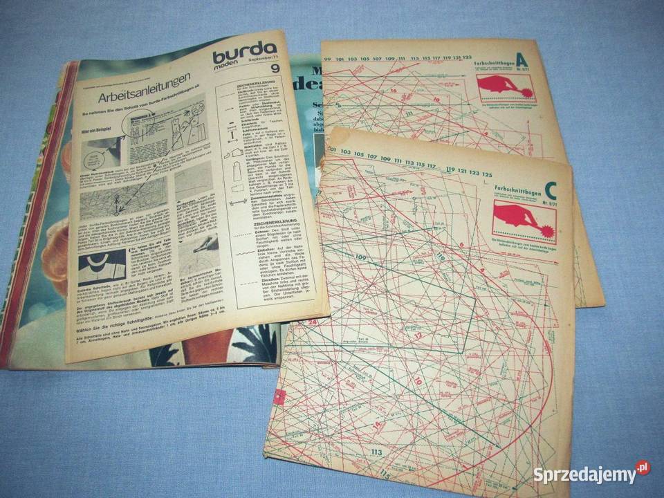 Burda Moden 91971 magazyn mody wykroje Vintage sprzedam