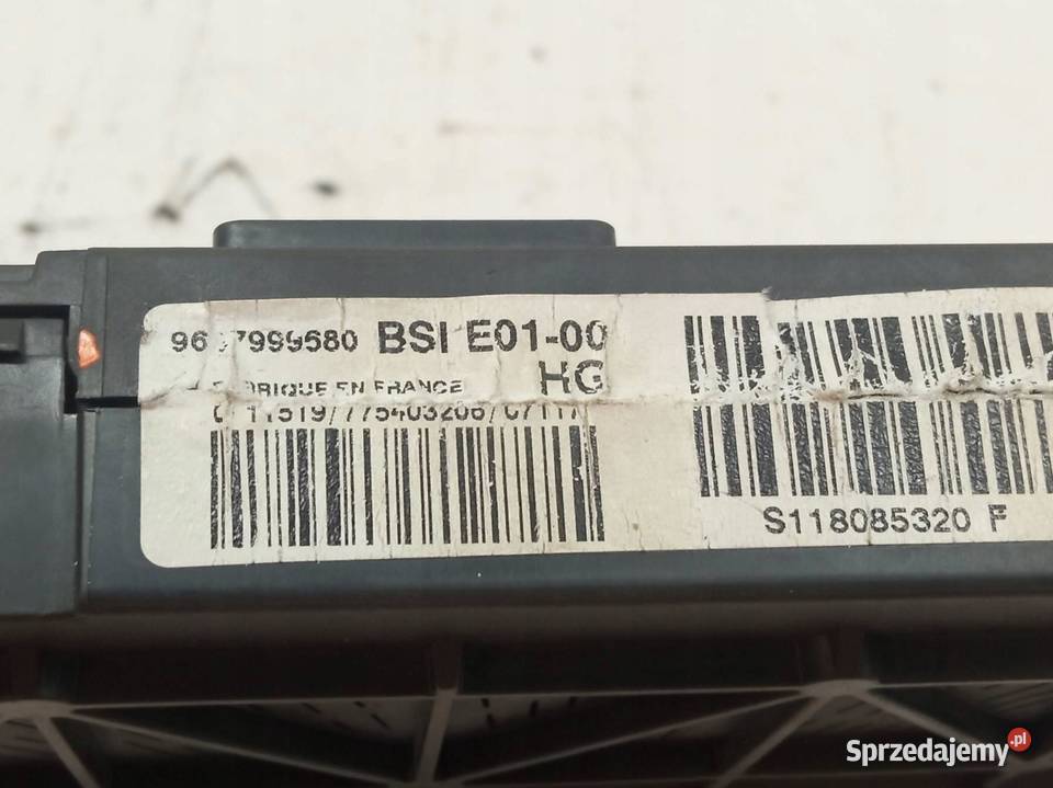 SKRZYNKA BSI 16 HDI 9667999680 E0100 Peugeot