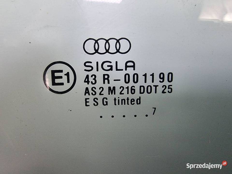 SZYBA DRZWI LEWY TYŁ AUDI A4 B5 kujawsko-pomorskie sprzedam