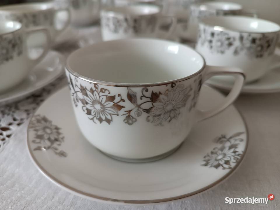Porcelana KPM filiżanki mlecznik cukiernica Antyki, Sztuka, Kolekcje Gorlice