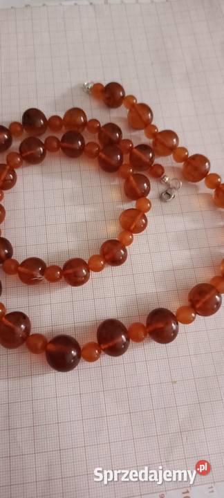 Naszyjnik Bransoletka Bursztyn Vintage Białystok