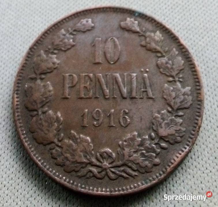 FINLANDIA10 PENNIA 1916 r OKUPACJA ROSYJSKA Legionowo