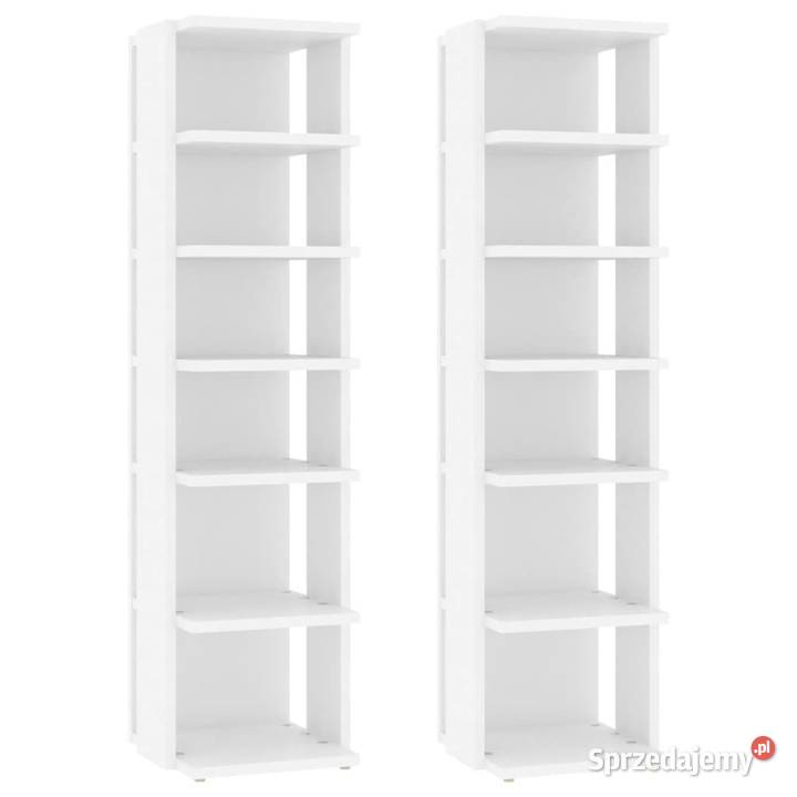 Szafki na buty 2 białe 275x27x102 808486