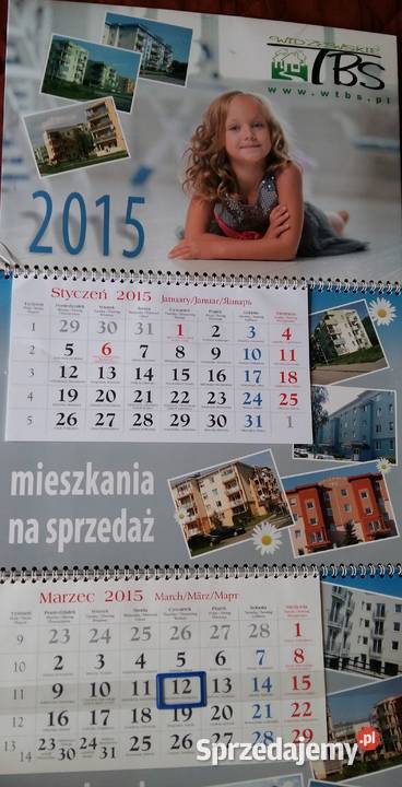Kalendarz ścienny 2015r widzewskie TBS Łódź