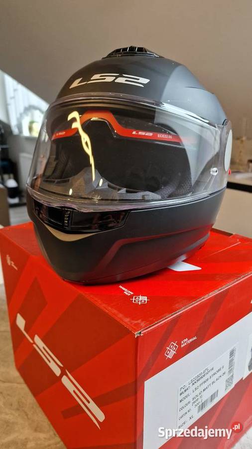 Kask Motocyklowy LS2 FF908 Szczękowy Czarny Mat Świebodzin