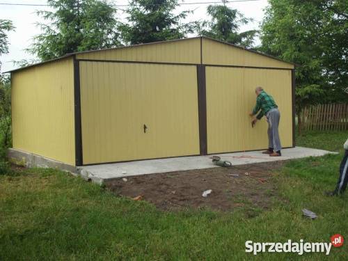 Garaż Blaszany 6x6 Garaże Blaszane Dwuspadowy blacha Alwernia