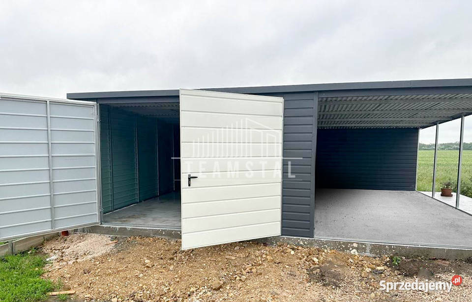 GARAŻ BLASZANY 4m x 6m wiata 3x6 spad tył Brama kujawsko-pomorskie Toruń sprzedam
